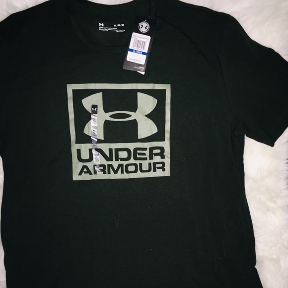 Under Armour OLIVE short sleeve men’s shirt XL & M - Picture 2 of 7